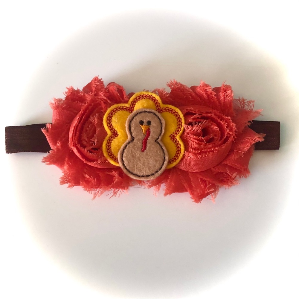 Handmade Baby Headband - Turkey/Thanksgiving